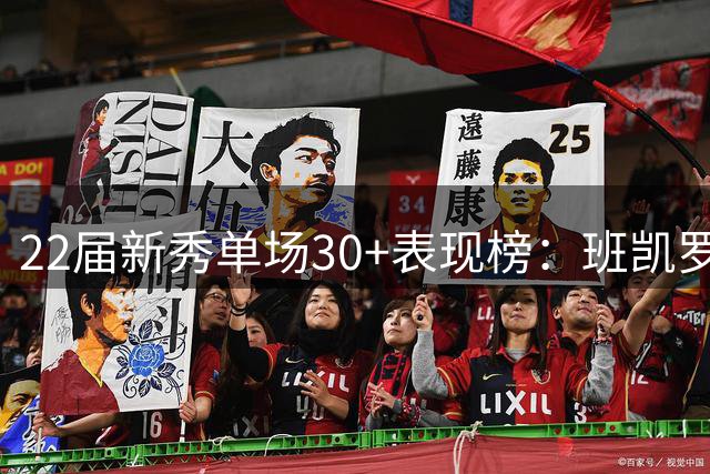 22届新秀单场30+表现榜：班凯罗遥遥领先